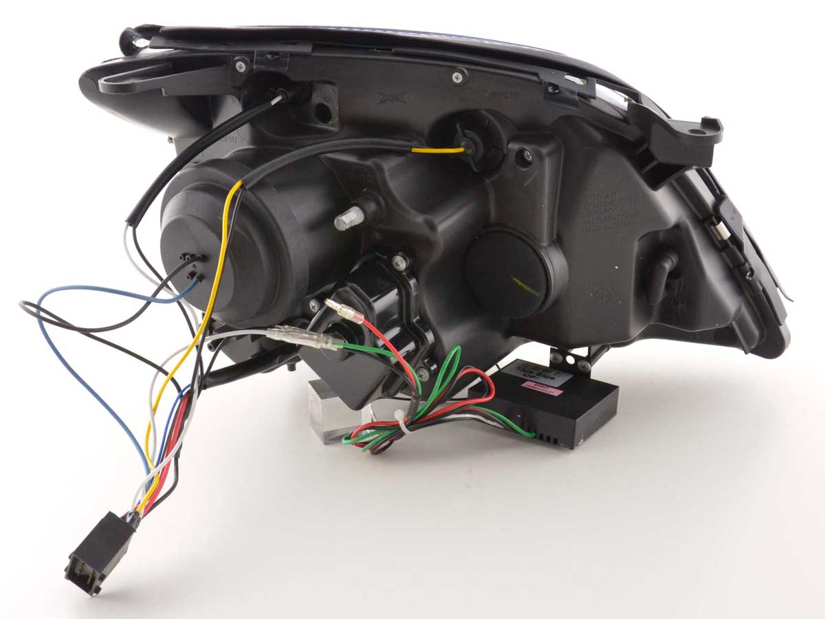 Scheinwerfer Set Daylight LED Tagfahrlicht Opel Vectra C 2002-2005 schwarz Scheinwerfer Set Daylight LED Tagfahrlicht Opel Vectra C 2002-2005 schwarz